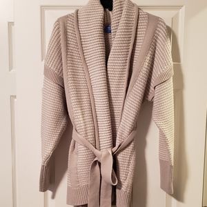 Vera Wang tie-waist cardigan